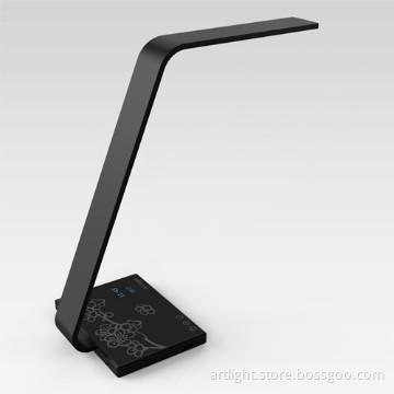 LED Table Lamp with time and temperature displayed